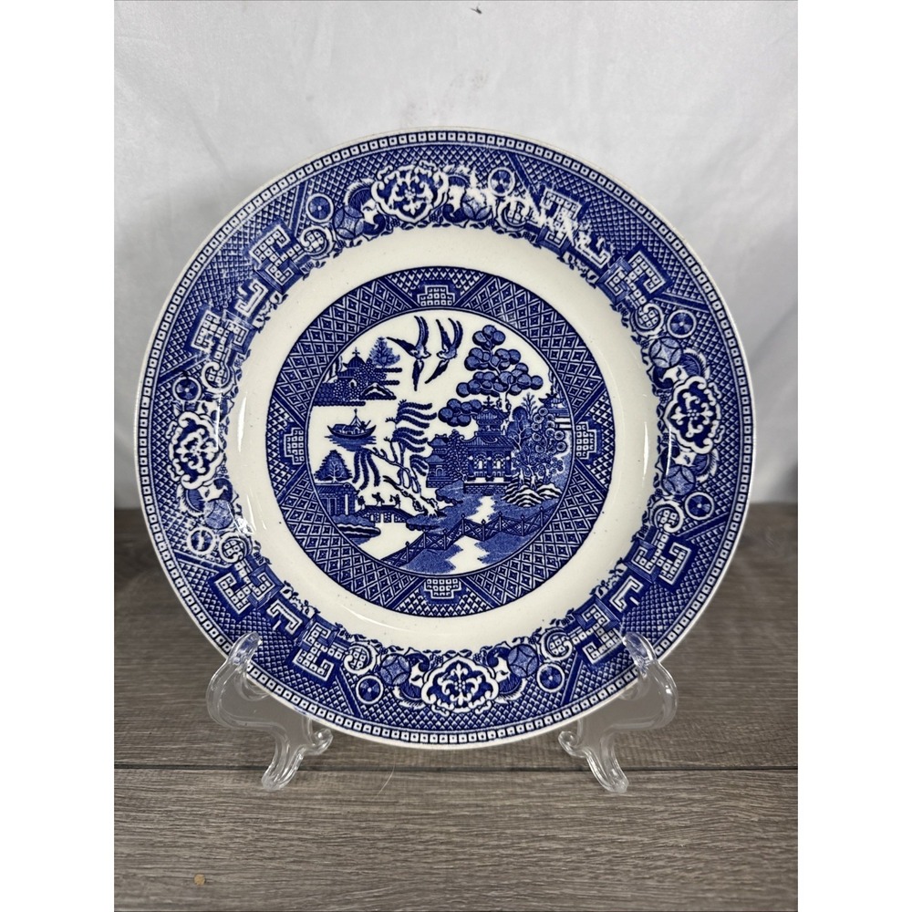 Homer Laughlin Blue Willow Salad Dessert Plate 8"